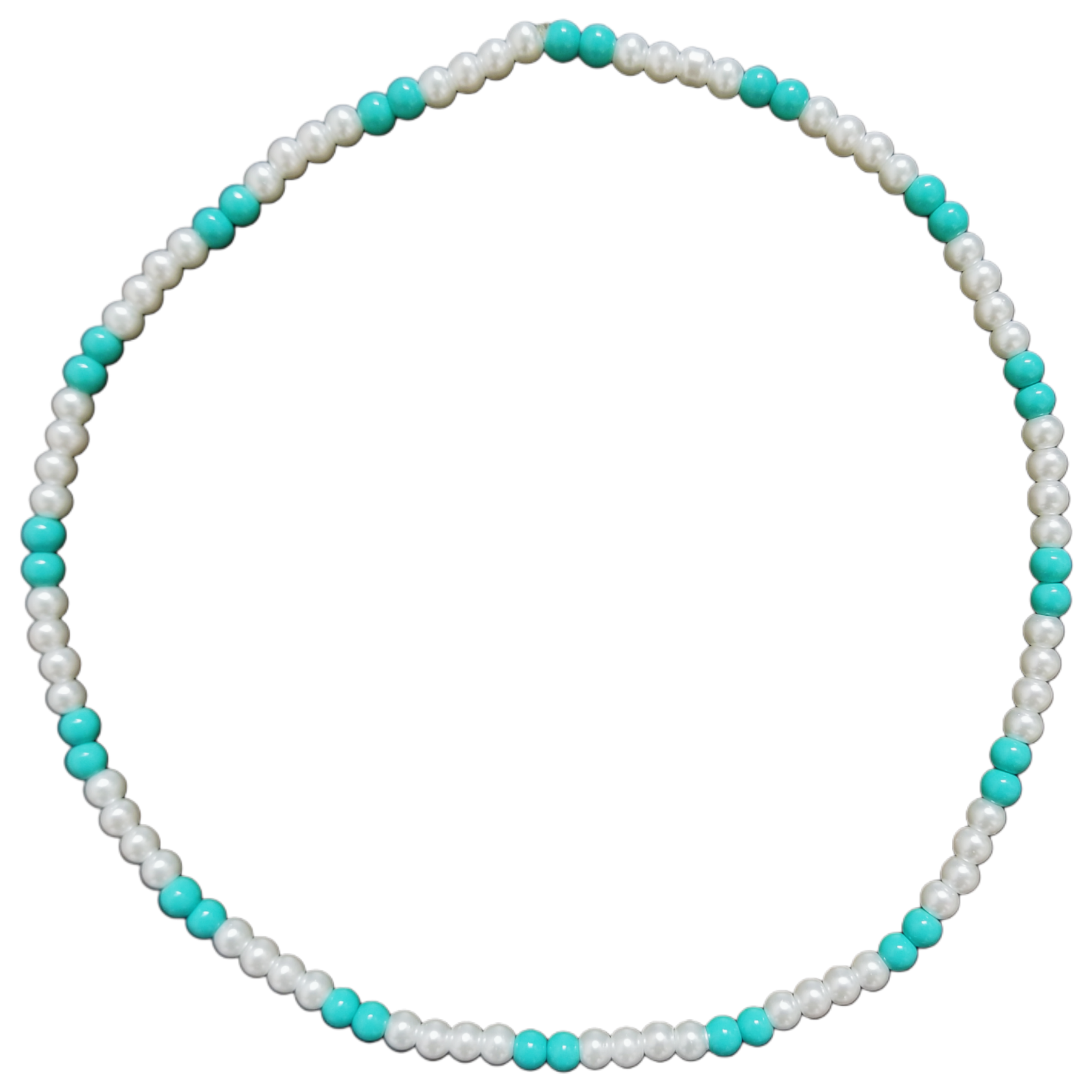 Collar Blanco y Celeste