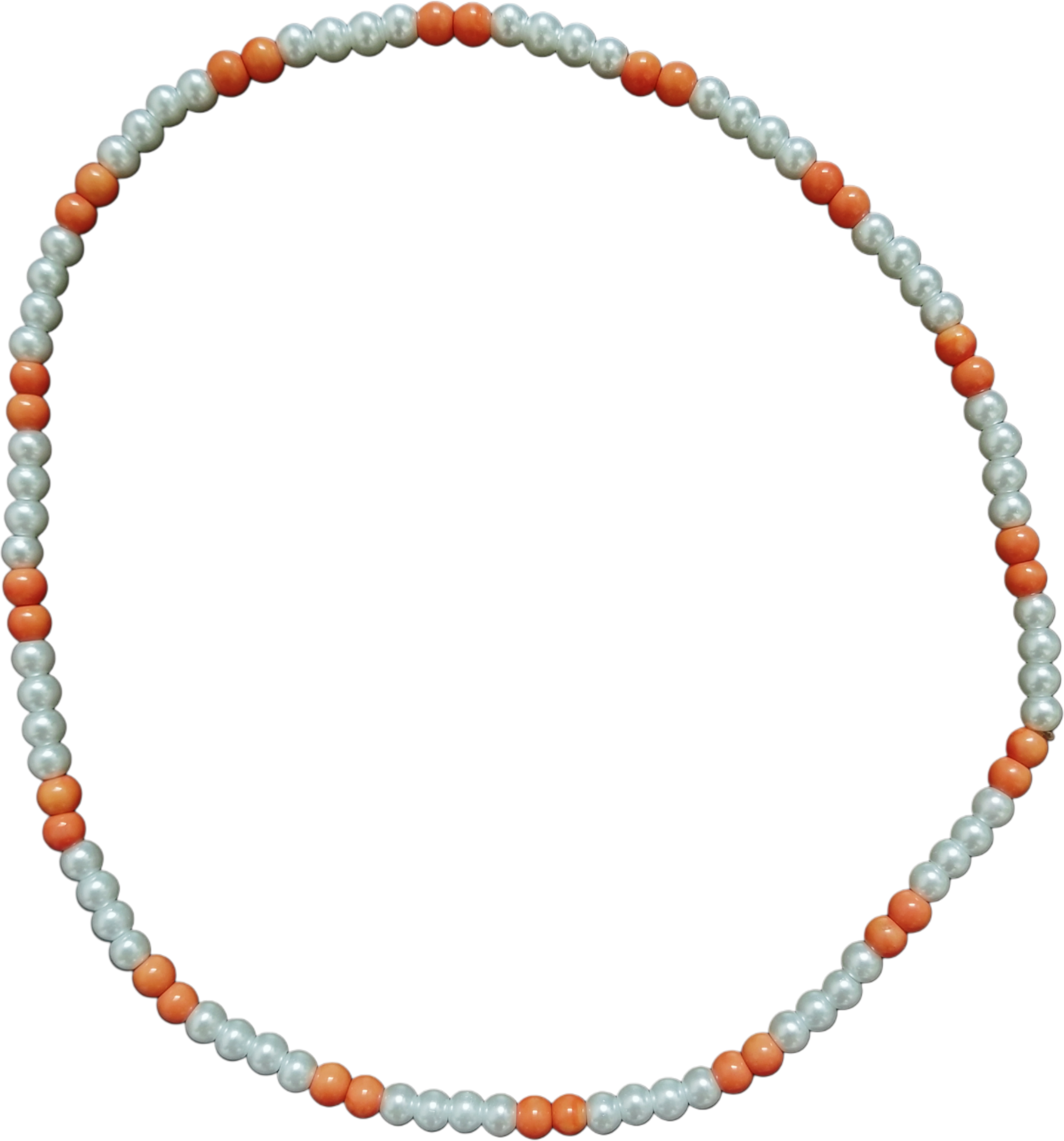 Collar Blanco Naranja