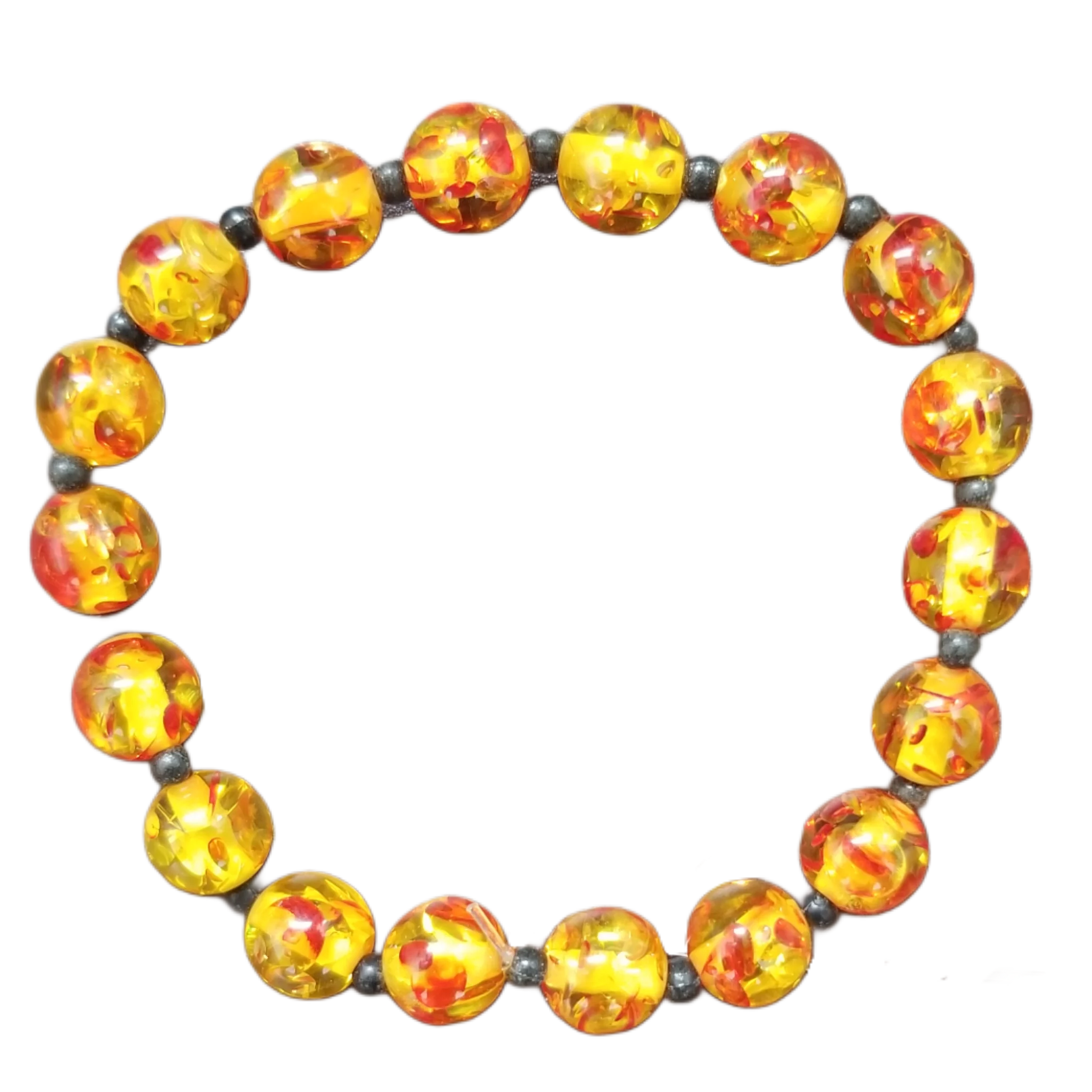 Pulsera Naranja y Negro Especial