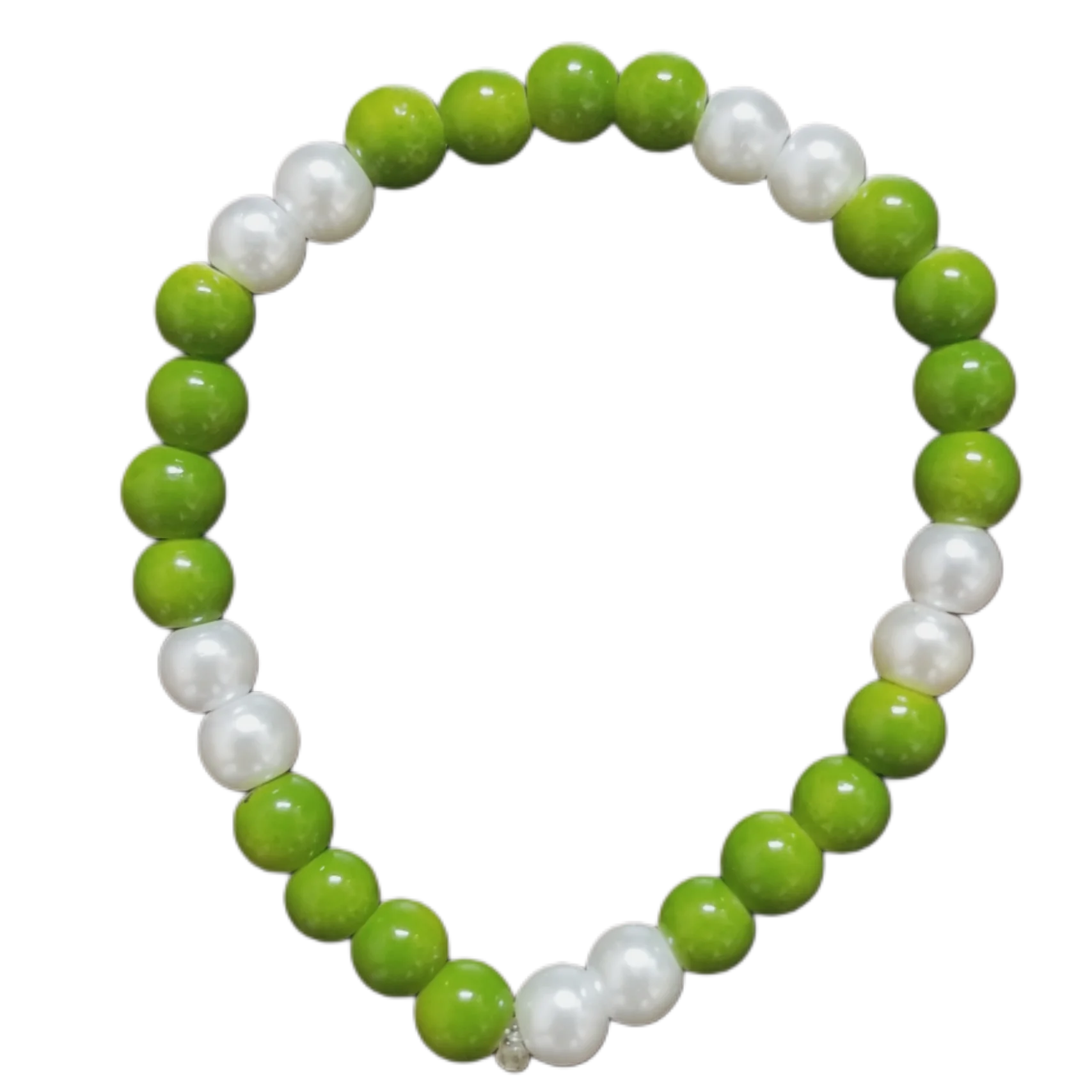 Pulsera Verde y Blanco